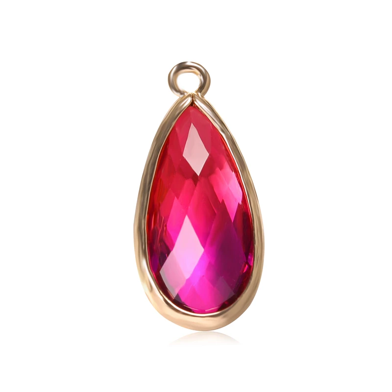 Стеклянные очаровательные серьги-подвески в форме капли 25 х12 ассортименте |