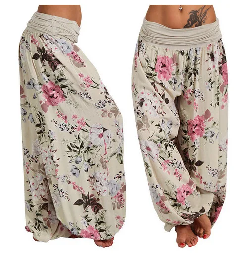 Лидер продаж 2020 женские модные повседневные брюки в индийском стиле Мешковатые