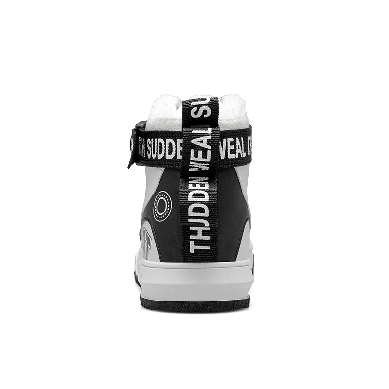 Черные мужские ботильоны больших размеров 39-46 теплые зимние кроссовки для бега