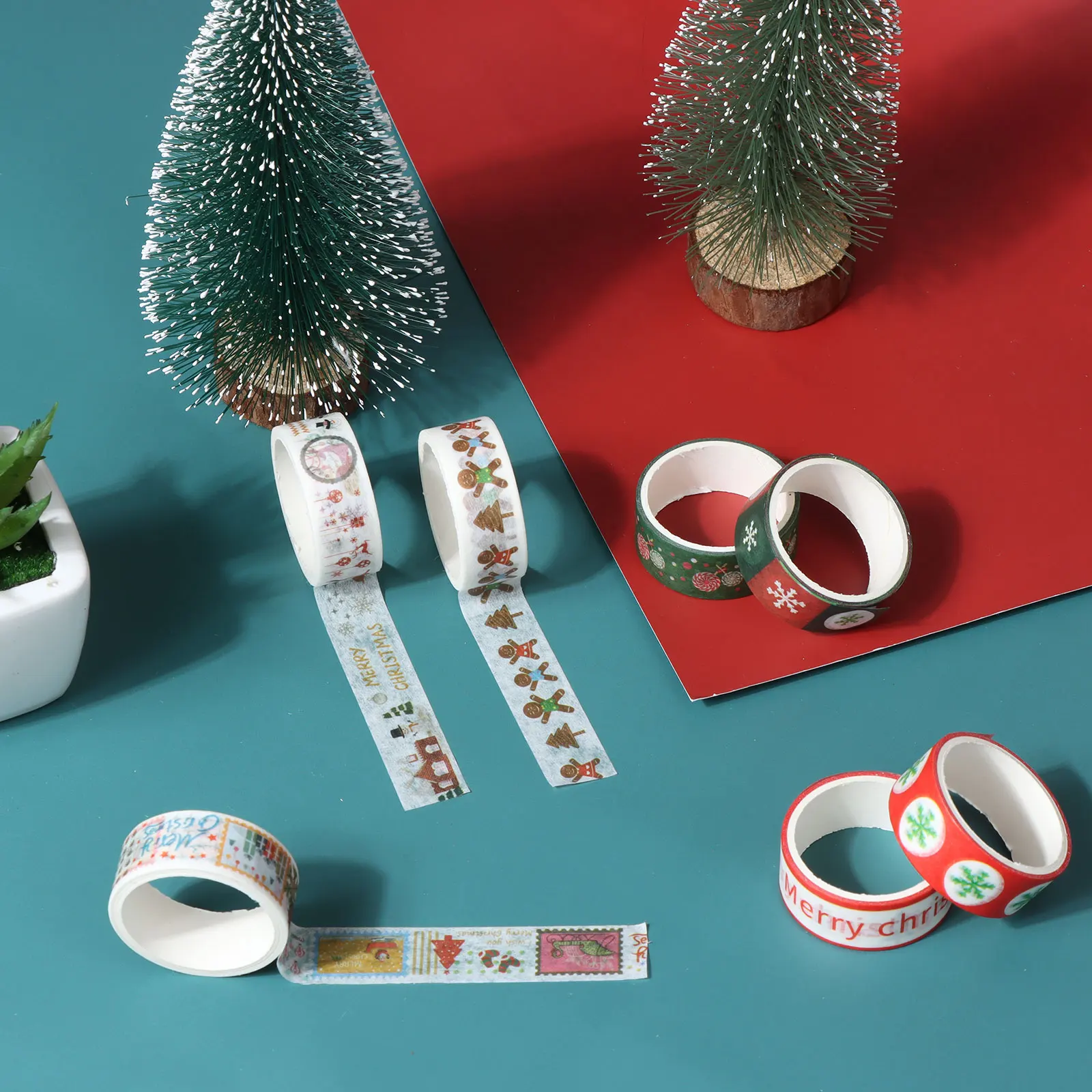 Детский набор 24 рулона Рождественская оболочка наклейка для скрапбукинга детей