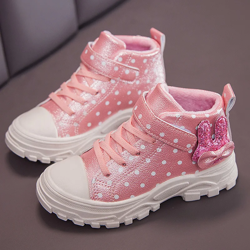 Модные зимние ботинки для девочек Зимние удобные мягкие плюшевые Нескользящие