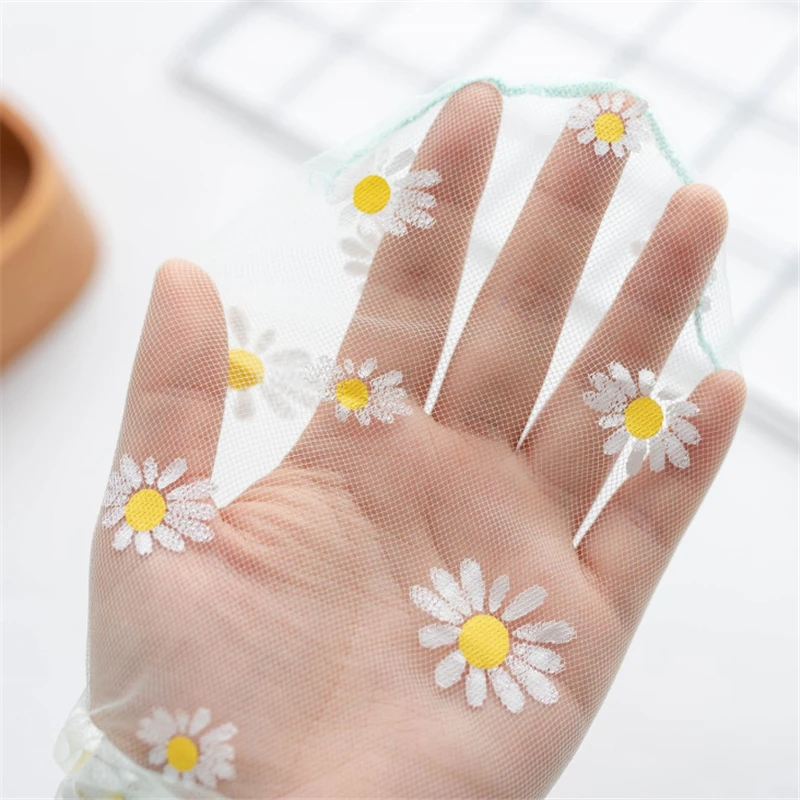 New Daisy Socks Women Sweet Floral Korea Japanese Harajuku Chiffon Mesh Breathable Sock For Ladies Transparent Sexy Socks