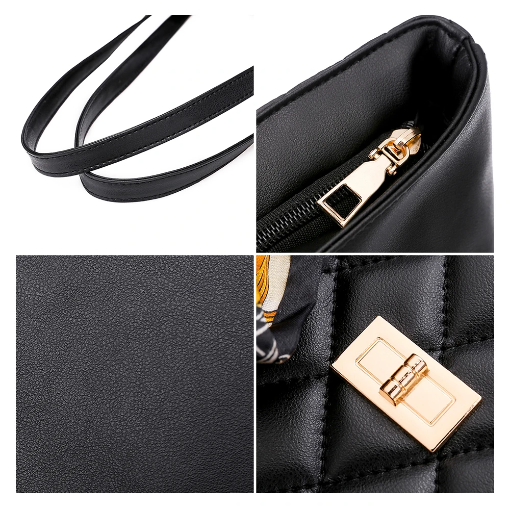 Herald Fashion Women Scarf Shoulder Bag Travel Bags Leather Quality Female Luxury Office Handbags Brand New |