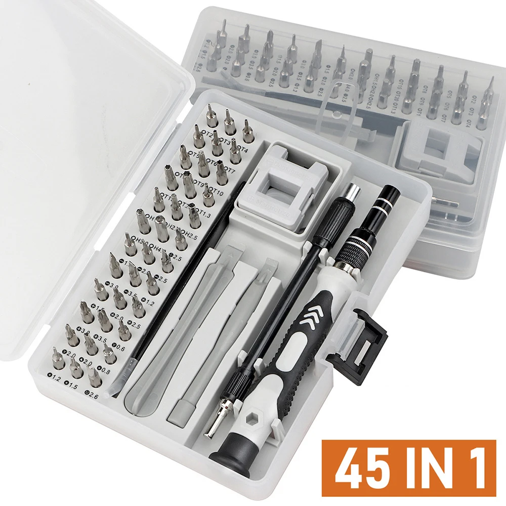 

New 45 In 1 Screwdriver Set Torx Screwdriver Precision Screw Driver Bit Set Phone Repair Tools Screwdriver Set Watch Repair Tool