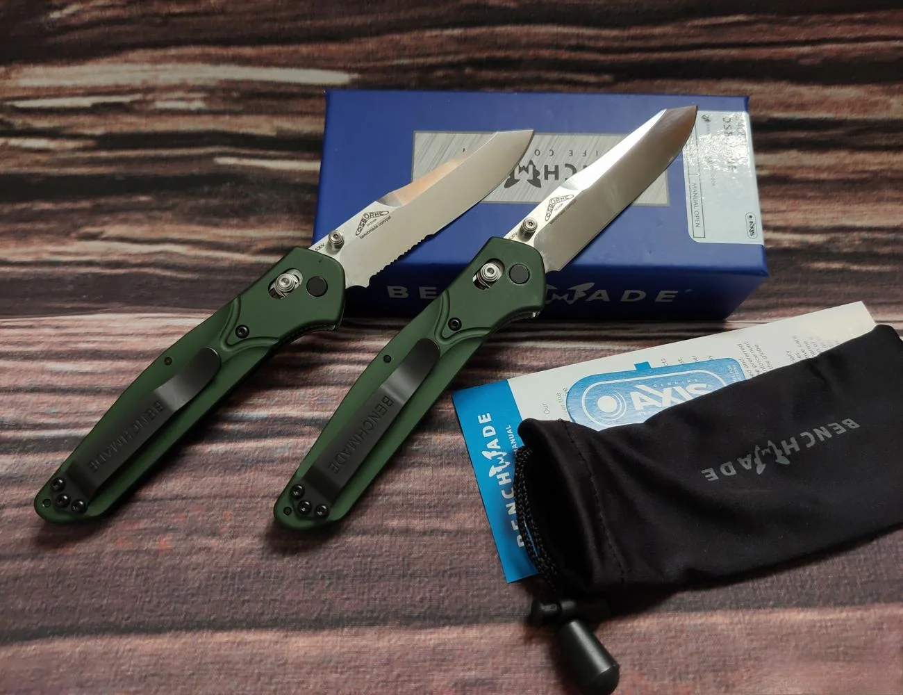 Benchmade-cuchillo plegable Osborne 940, hoja lisa de satén, 3,4 