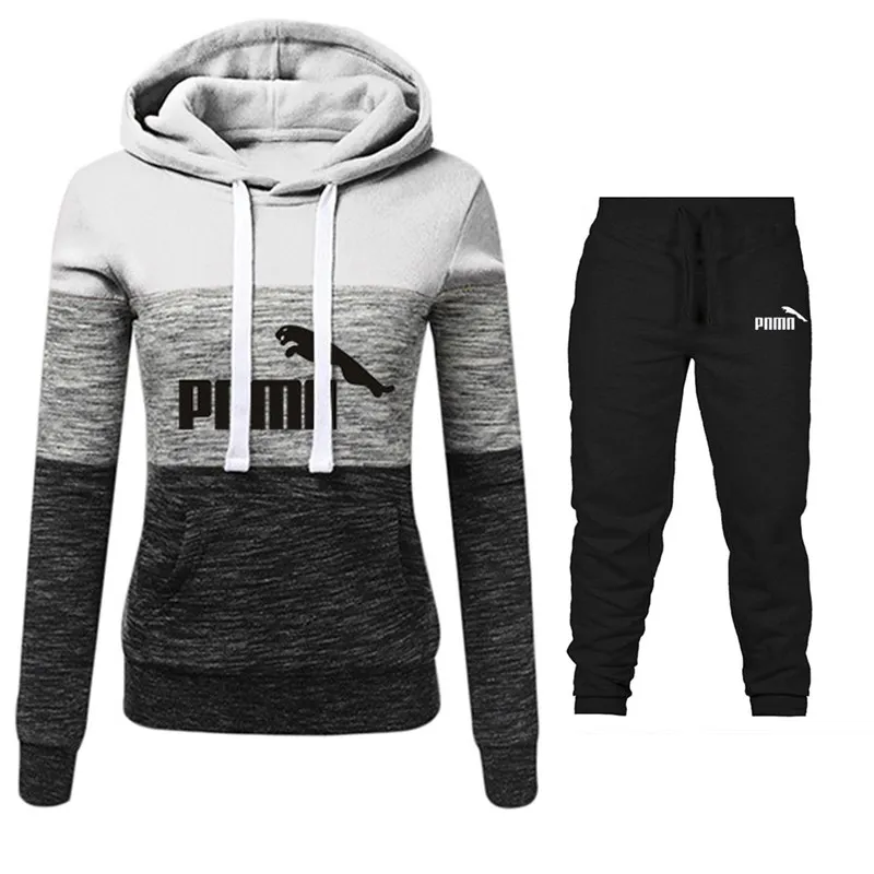 

Casual sportswear ladies two-piece suit women's hoodie and pants suit 2020 ladies clothing autumn and winter sweatshirt new