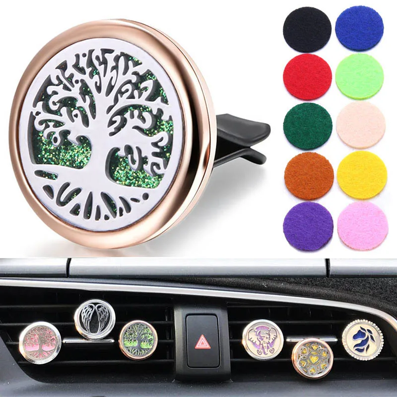 Новый автомобильный рассеиватель воздуха медальон дерево жизни нержавеющая