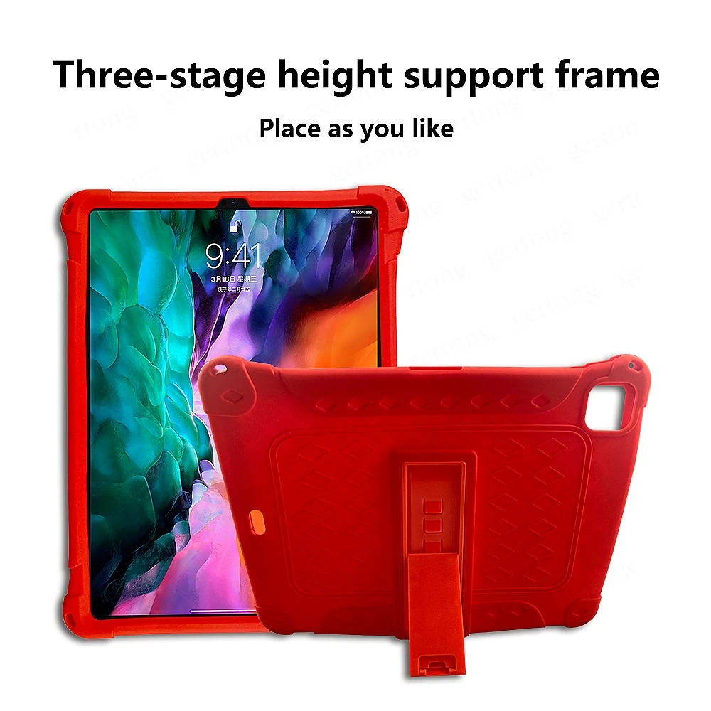 

Tablet Case For Apple ipad pro 11 inch Silicone anti-drop Bracket Protective Cover Case For ipad pro 11inch Skin Guard Protector