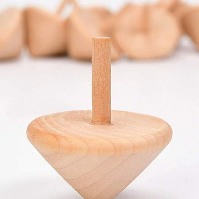 Деревянный волчок игрушки твердый деревянный гироскоп деревянные вечерние для