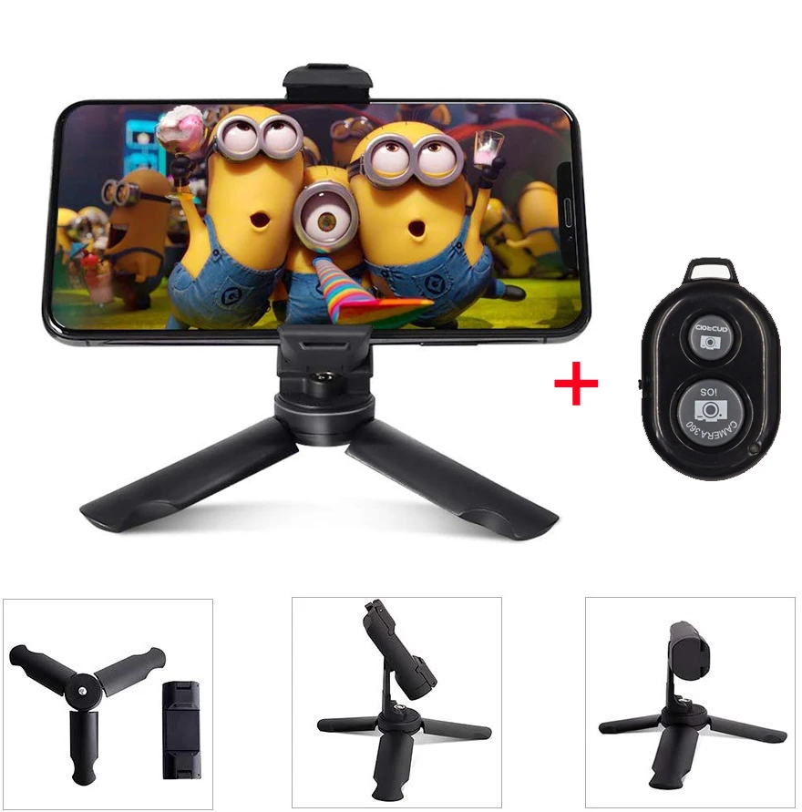 Мини штатив Duszake с Bluetooth и дистанционным затвором вращающийся на 360