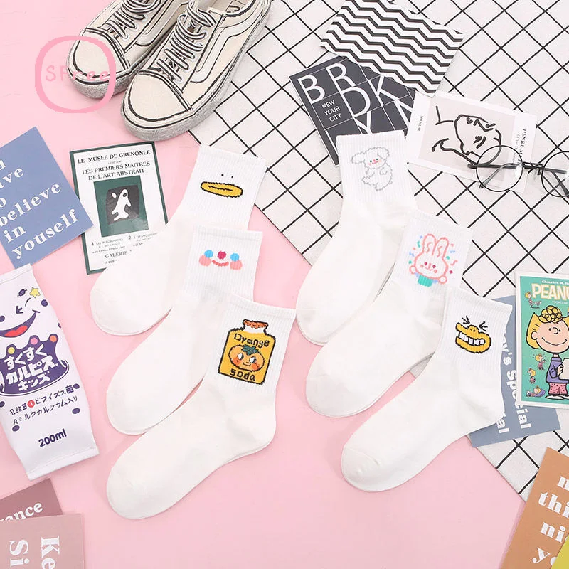 Sfree 4 пар милых японские в форме трубы осень-зима онлайн стиле знаменитостей милое