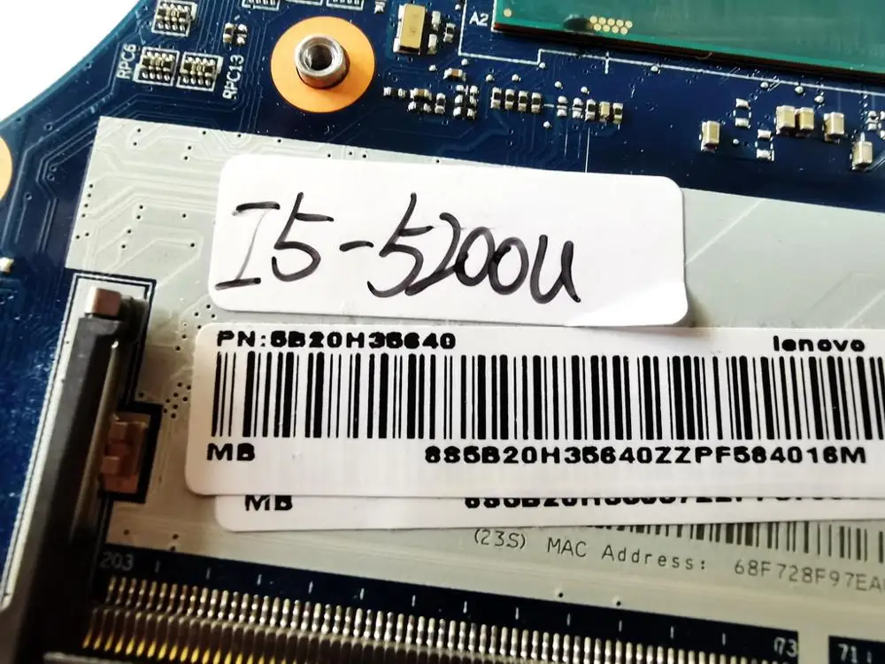 Оригинальная материнская плата для ноутбука Lenovo YOGA 3 14 I5-5200U BTUU1 NM-A381 PN 5B20H35640