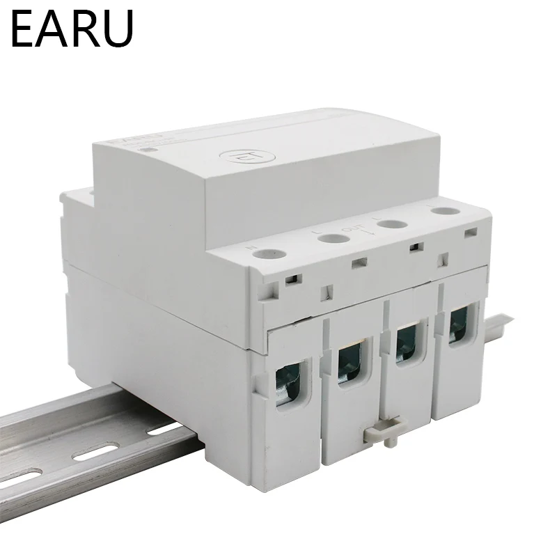 4P din рейка WIFI автоматический выключатель Умный таймер реле дистанционное