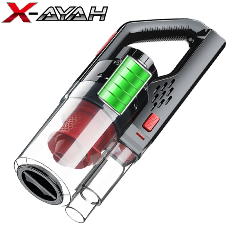 Портативный автомобильный пылесос 6000PA автомобиля беспроводная Очистка