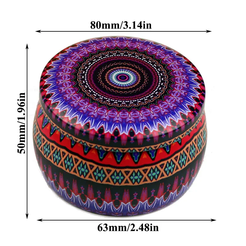 

Durable Tins Cans Jars Candy Box Tea Jewelry Box Candy Tin Candle Supplies Tea Packaging Pot Tinplate Box Jars Containers