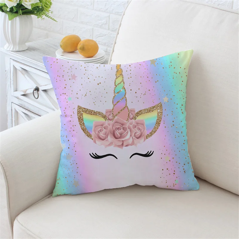 Радужный Единорог искусственная подушка чехол для телефона украшение