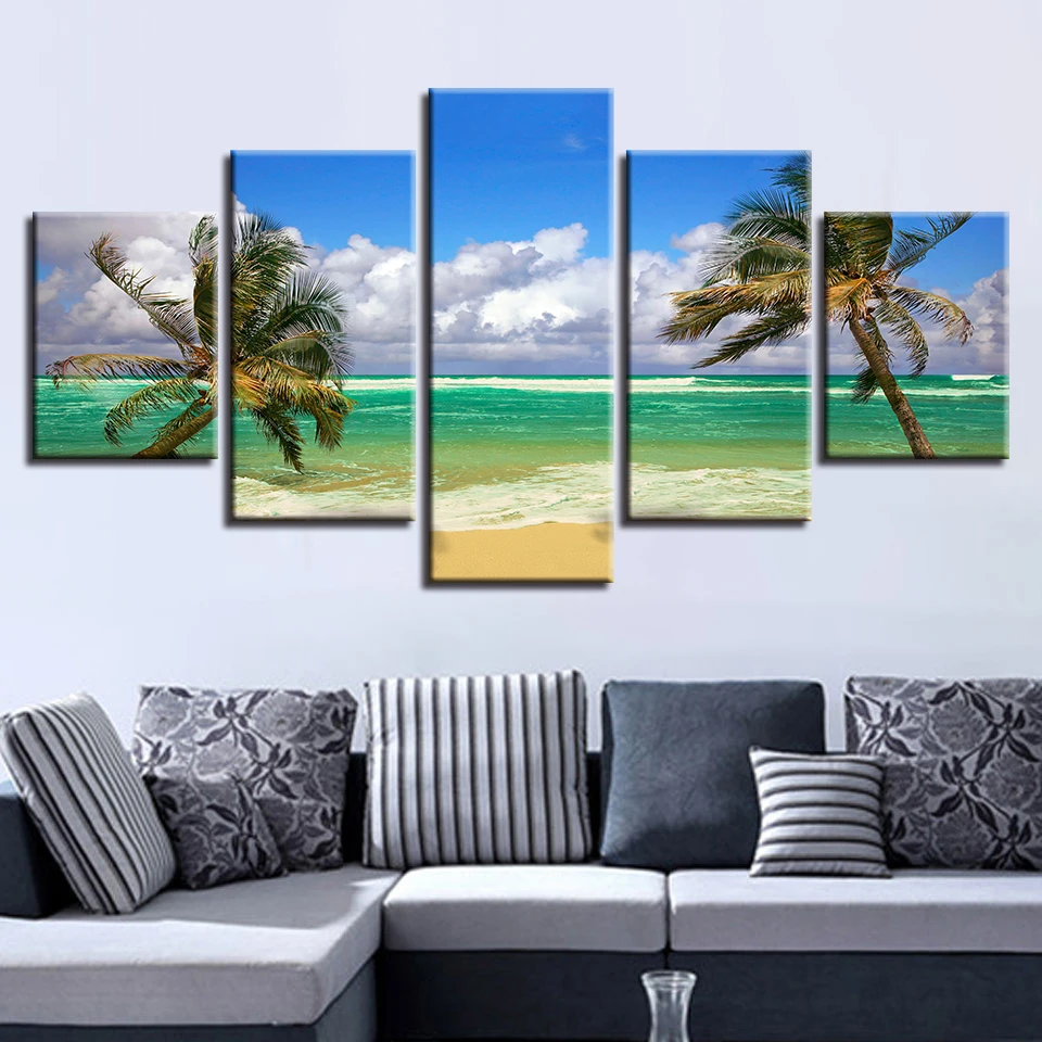 

Painting Full Round Drill DIY Diamond 5D Embroidery Cross Stitch Picture Mosaic Seascape Palm Wall Art Home Decor Handmade Gift