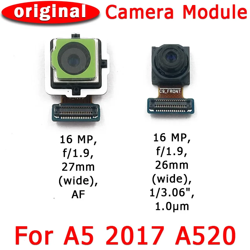 Оригинальная фронтальная и задняя камера для Samsung Galaxy A5 2017 A520 основной