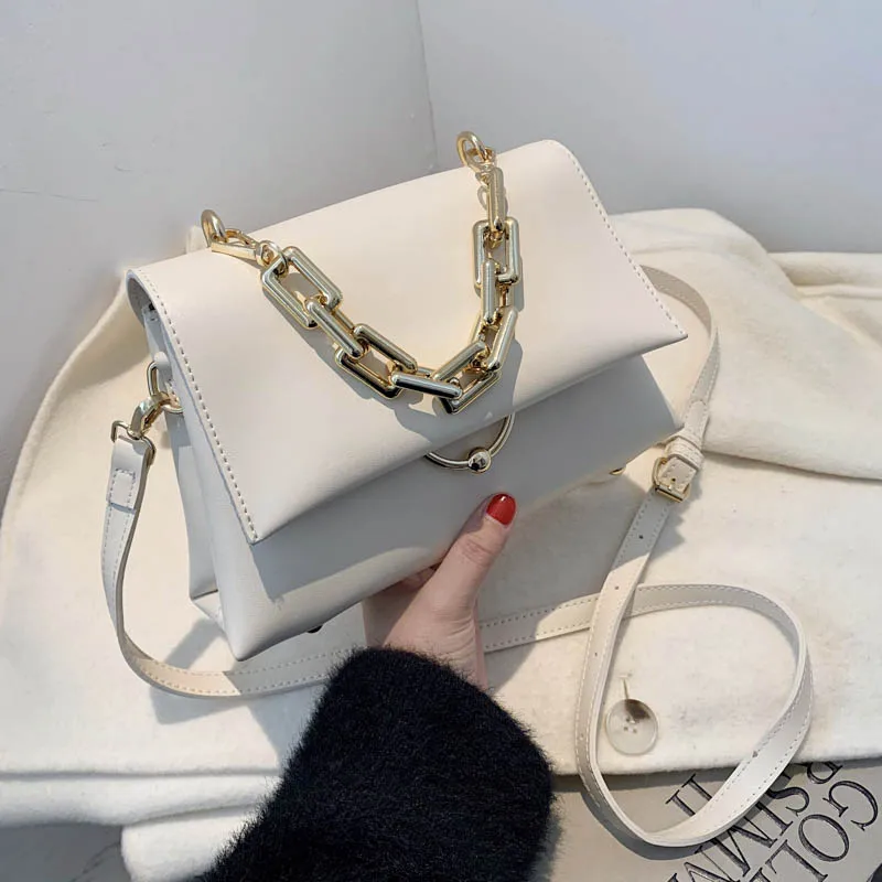 

Designer High Quality Solid Color Pu Leather Crossbody Bags for Women 2021 Genuine Luxury Brand Women Handbags Sac A Main