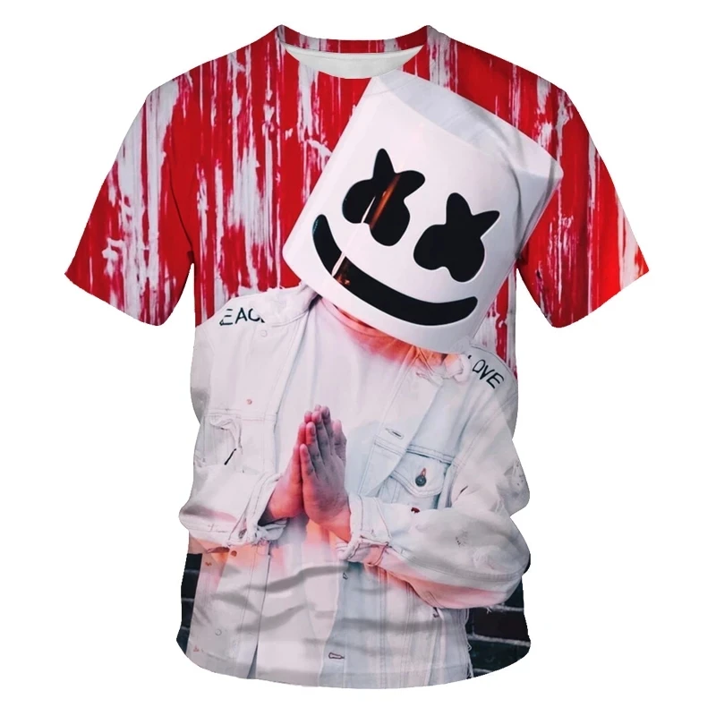

Summer new style DJ boy casual men's T-shirt 3D disco print street T-shirt hip-hop fashion children's t-shirt parent-child wear