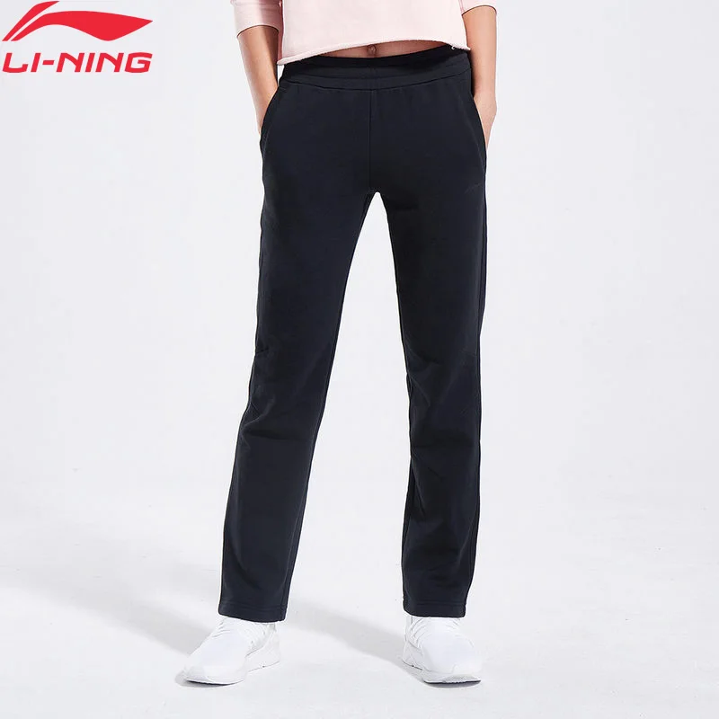 Li Ning женские тренировочные спортивные штаны обычная посадка 69% хлопок 31%
