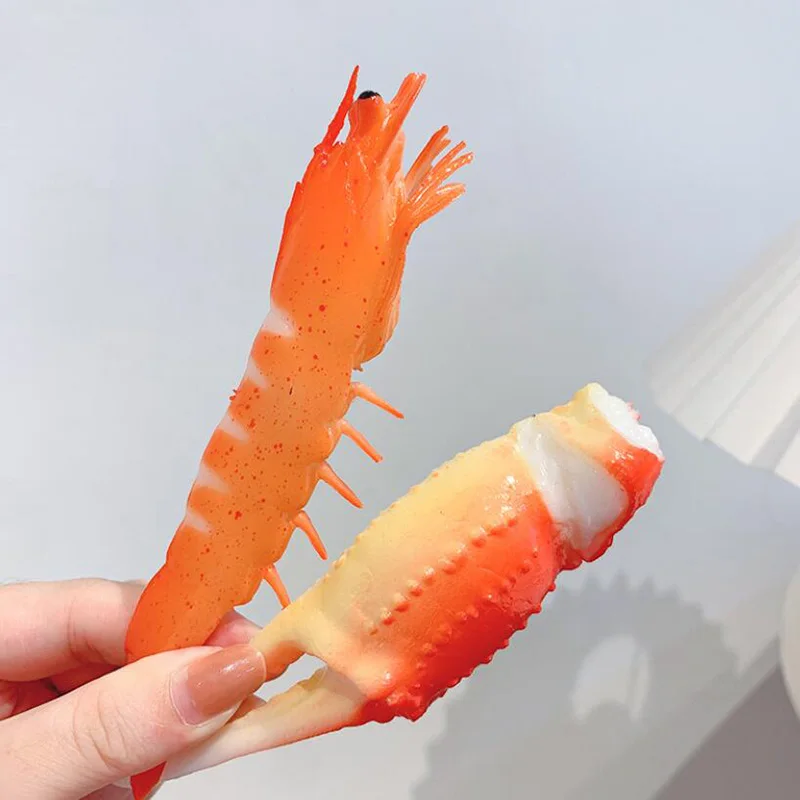 Креативная имитация креветки бекона колбаса 3D стерео Ins ветер боковой зажим еда