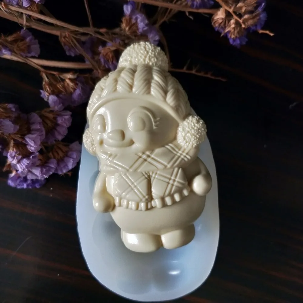 TS0098 PRZY новогодний Рождественский снеговик украшение форма для изготовления мыла вручную форма для Мусса форма для шоколада конфеты формы для мыла выпечки