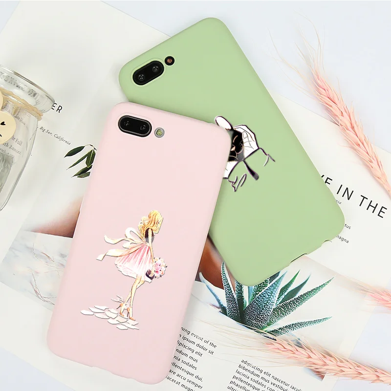 Простые яркие чехол для телефона huawei Honor вид 20 10 10i 20i 9 Lite 9X 8C 8X 8A Крышка 20S 7A Pro 8S
