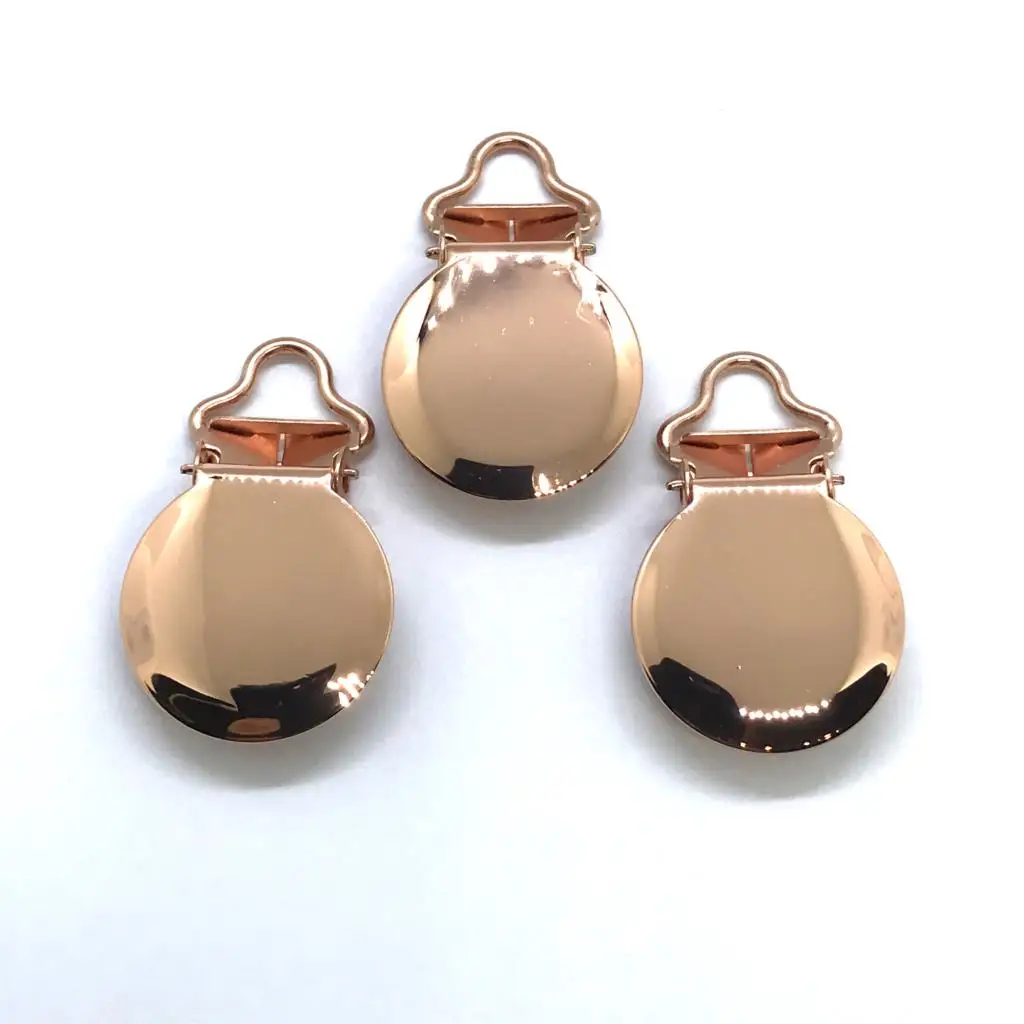 25 шт. маленькие петли 5 мм розовые золотые подтяжки зажимы пустышка фотопокрытие