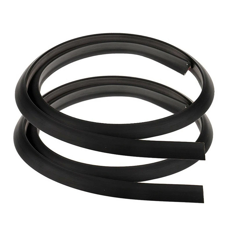 

2Pcs For All Cars 1.5m Rubber Black Car Wheel Fender Extension Moulding Flares Trim Strip Edge Wheel Eyebrow Strip