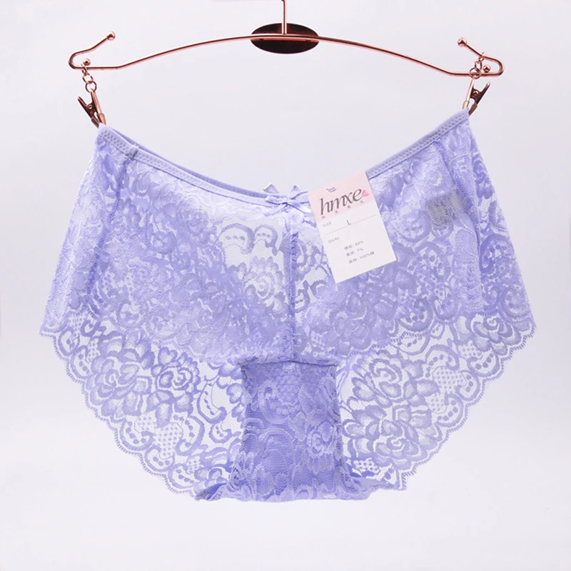 Модные цветочные трусики с бантом сексуальные женские кружевные трусы для