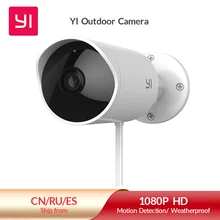 YI Outdoor Security Camera 1080P Cloud Storage Wifi 2.4G IP Cam Weatherproof Infrared Night Vision Motion Detection CCTV