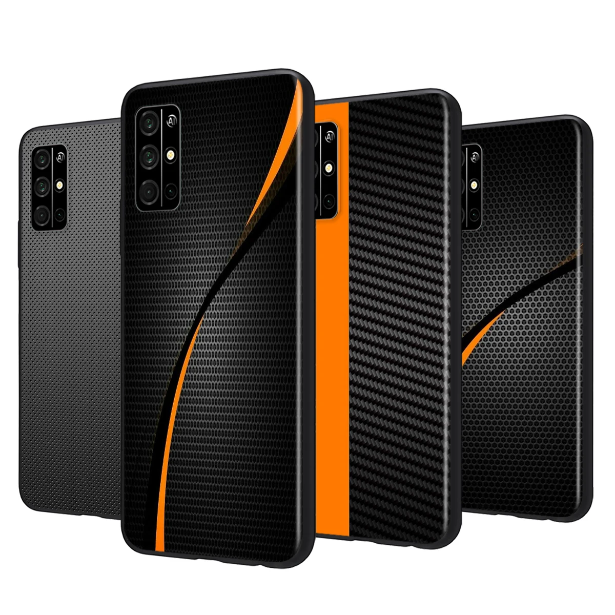 

Soft Silicone Cover Car Carbon fibre For Honor 50 X20 SE V30 30 30S Magic 3 Play 5 5T Pro Plus 5G Black Phone Case