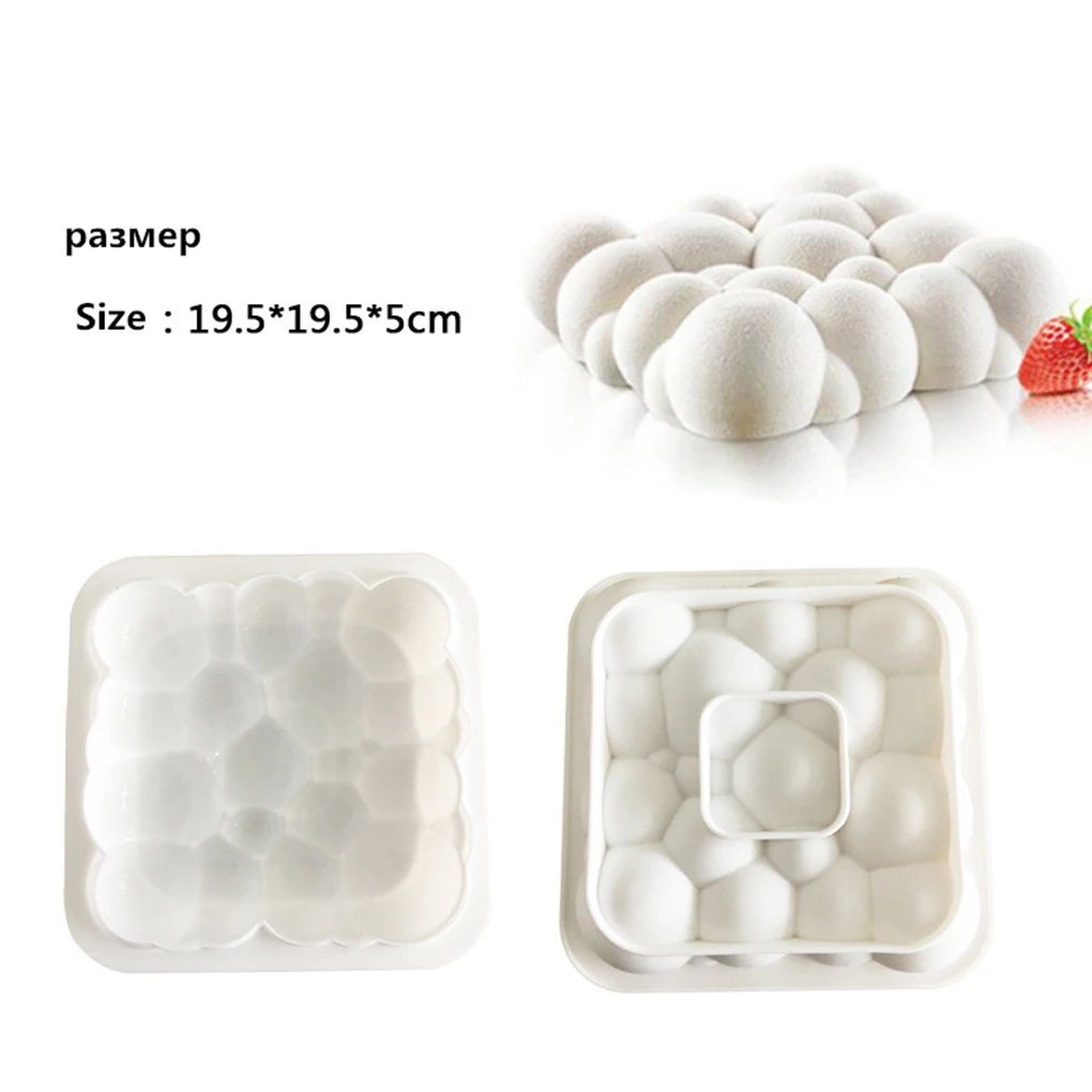 

1pc White DIY Baking Silicone Mold Cloud Shape Mousse Cake Mold Cookie Cutters Cake Decorating Tools Kitchen Baking Accessories