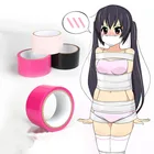 Липкие SM Связывание ПВХ статическая лента Фетиш удерживающие ремни БДСМ раб игра Связывание жгут эротические взрослые секс игрушки для пары