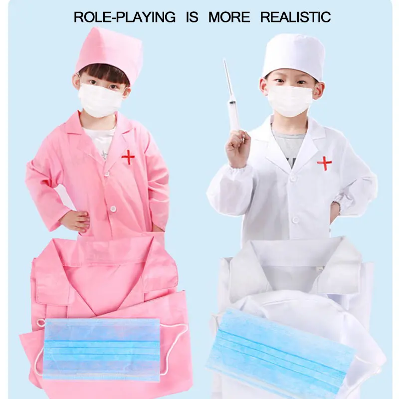 Детский деревянный набор игрушек для врача имитация семейного медсестры