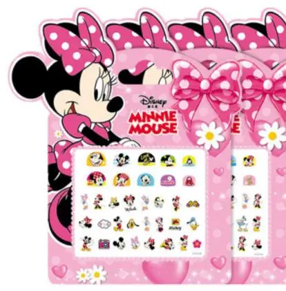 Micky 1Pcs Random Детский подарок для девочек Эльза и Анна Макияж игрушка наклейки для ногтей s игрушка Белоснежка Принцесса София Микки Минни детская наклейка - Цвет: Micky 1Pcs Random
