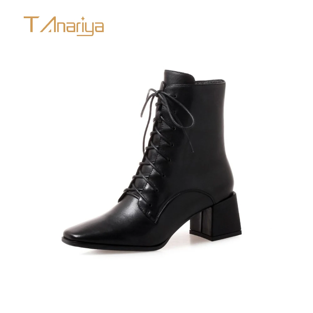 Tanariya New Arrival Shoes woman Boots women Autumn/winter 2020 boots with thick heels | Обувь