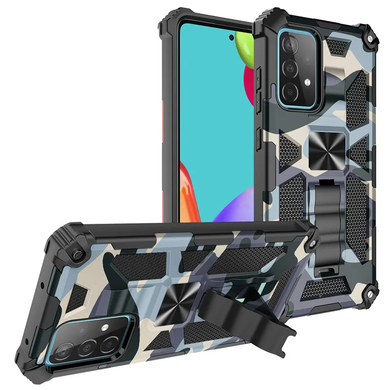 Для Samsung galaxy A32 4G чехол Камуфляжный противоударный Гибридный Магнитный с