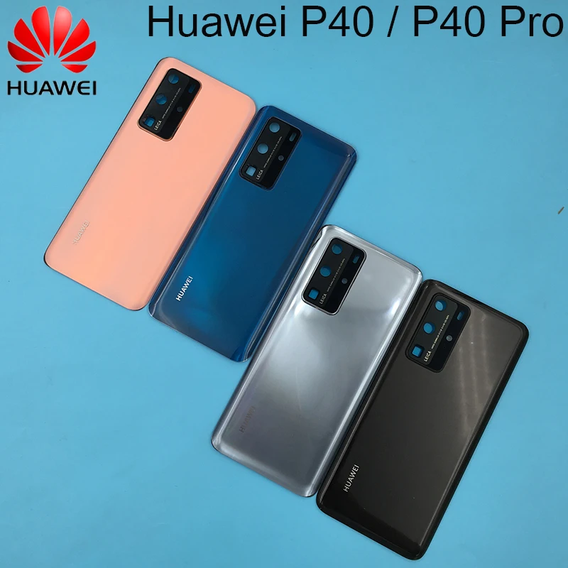 

Оригинальная Задняя стеклянная крышка батарейного отсека Huawei P40/P40 Pro, задняя крышка корпуса, запасные части + рамка объектива камеры и логот...