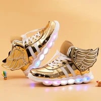 luminous sneakers boy girl cartoon led light up shoes glowing with children sneakers comfortable kids boots
