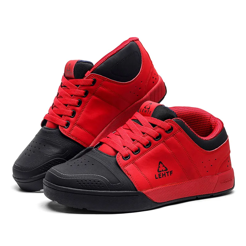 

Road cycling shoes Mountain cycling shoes Flat with lock Men MTB Mountain Cleats Dirt Biking Sneakers Male Bicycle Shoes