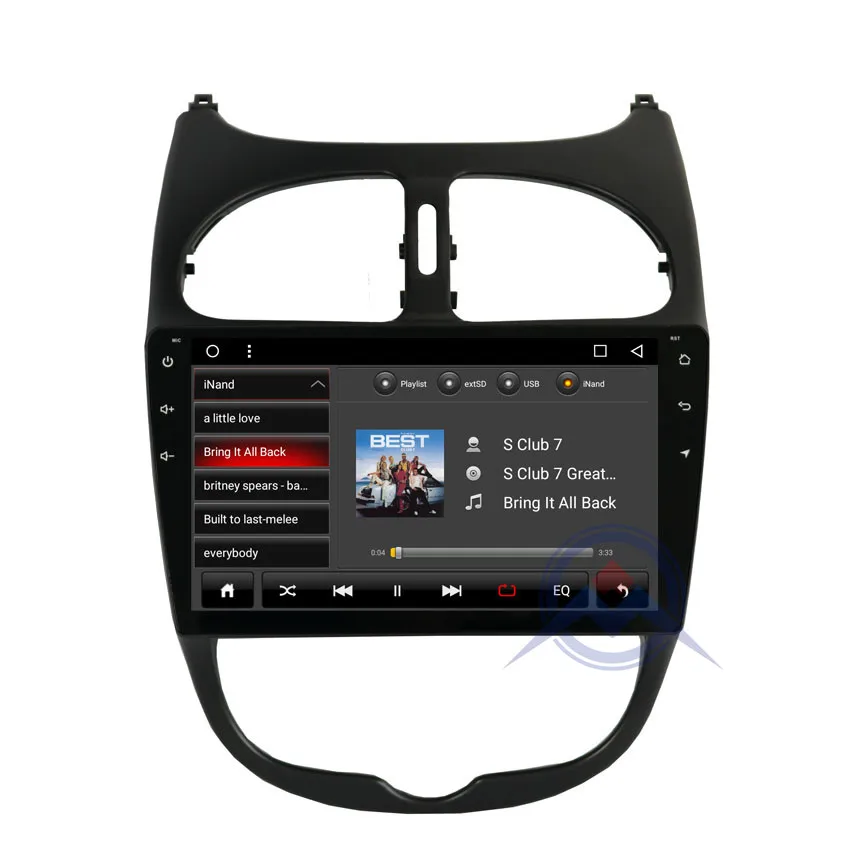 ZOHANAVI 9 дюймов Android 9. 0 Octacore автомобильный стерео gps для peugeot 206 Автомобильный