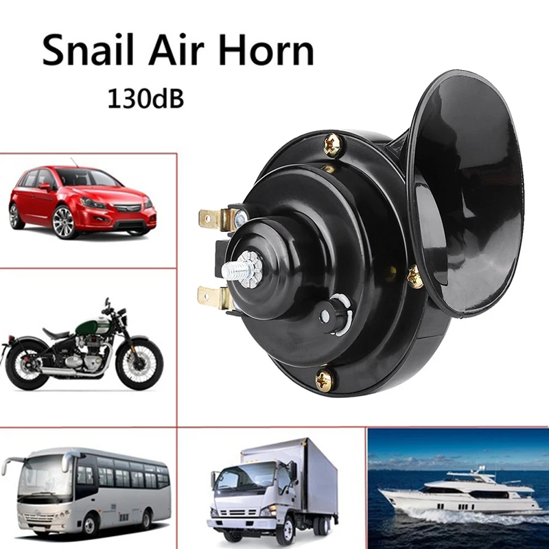 

Universal 12V Horn Loud Voice Speaker Air Horn Auto Car Motorbike Alarm Mini Loud Electronic Motorcycle Snail