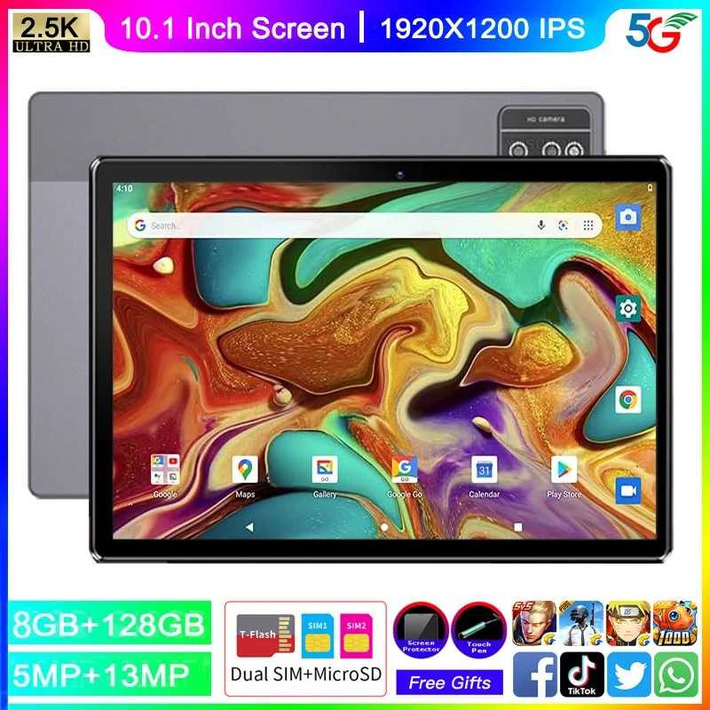 

2022 Newest P30 10 inch Tablet PC MT6771 Octa Core 8GB RAM 128GB ROM 4G LTE 13.0/5.0MP Android10.0 1920X1200 2.5K IPS Tablets