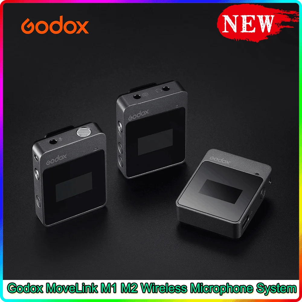 Микрофон Godox MoveLink 2 5G M2 M1 передатчик/приемник беспроводной петличный микрофон для