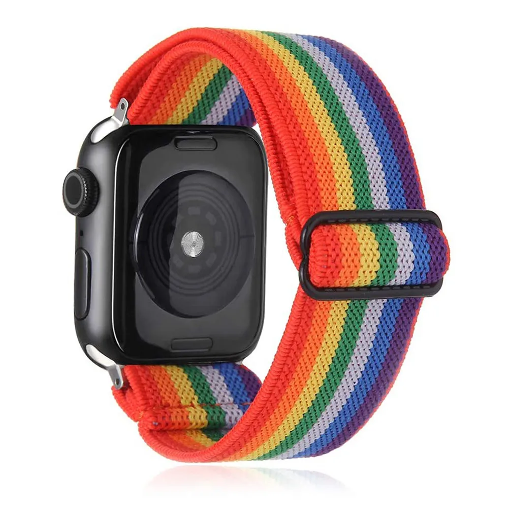 

For Apple Watch Band 44mm 40mm 42mm 38mm Stretch Elastic Strap Boys/Girls Fashion Bracelet Belt for iWatch Series 6/SE/5/4/3/2/1