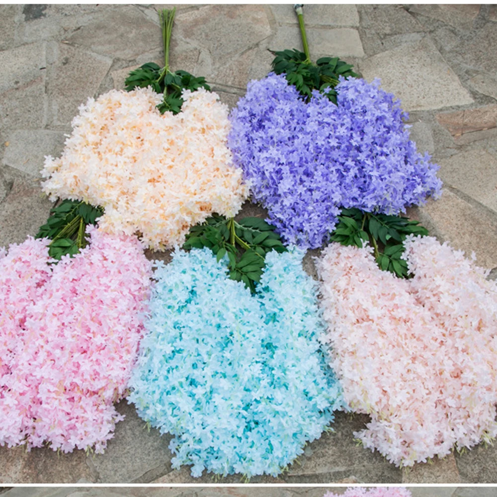 

12 Pcs 43inch Wisteria Artificial Flower Silk Vine Garland Hanging for Wedding Party Garden Outdoor Greenery Office Wall Decor