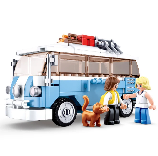 Конструктор из строительных блоков городской автомобиль совместимый с