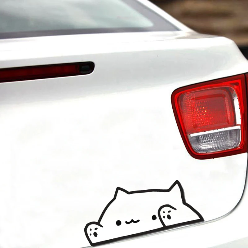 Наклейка Bongo Cat для автомобиля забавная виниловая наклейка на окно ноутбука
